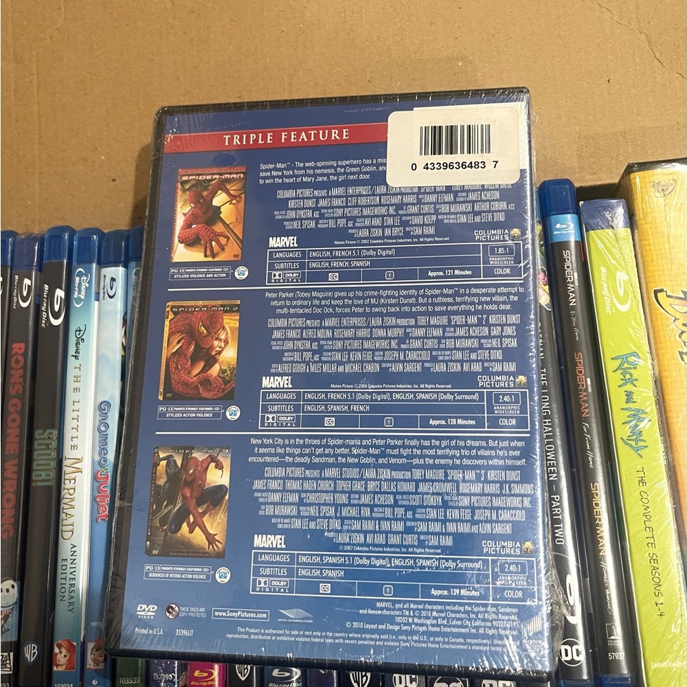 Spider-Man Triple Feature 3-DVD Set - Picture 2 of 2